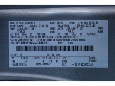 2020 Ford Ranger STX