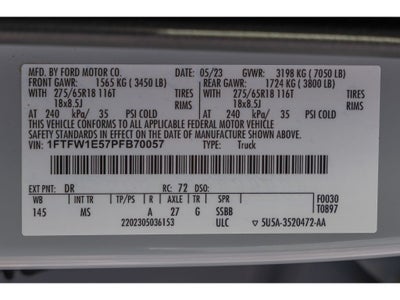 2023 Ford F-150 XLT 5.0 Liter V-8