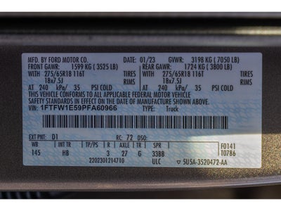 2023 Ford F-150 Lariat 5.0 liter V-8