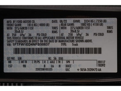 2022 Ford F-150 Platinum