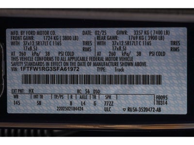 2025 Ford F-150 Raptor