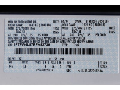 2024 Ford F-150 Tremor