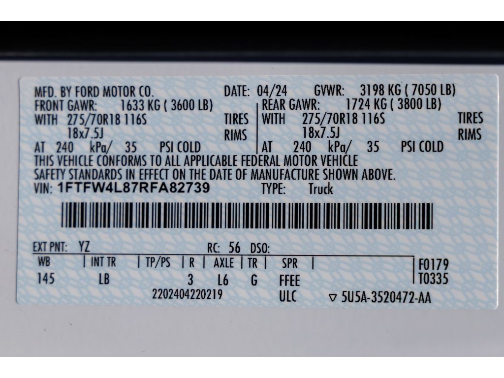 2024 Ford F-150 Tremor