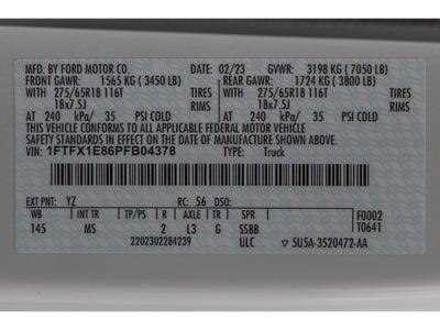 2023 Ford F-150 XLT 3.5L ECOBOOST