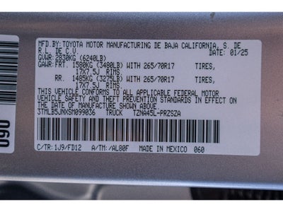 2025 Toyota Tacoma SR5