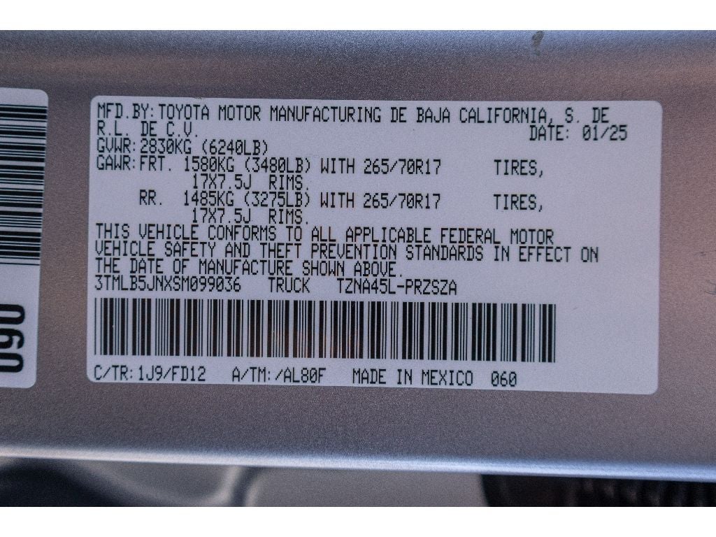 2025 Toyota Tacoma SR5