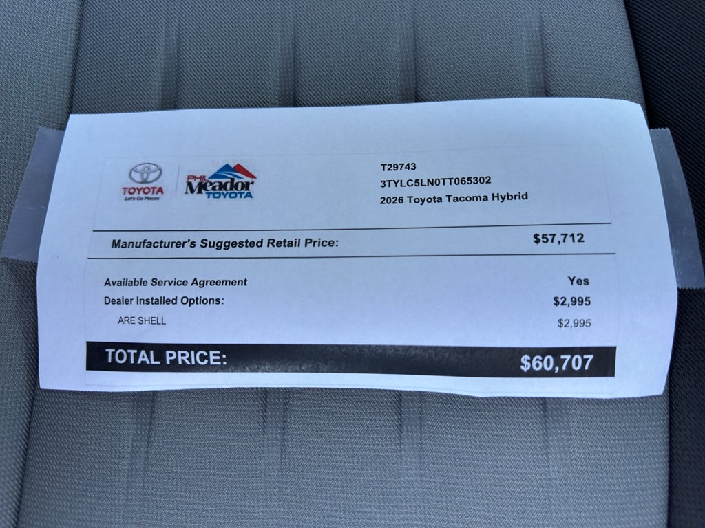 2026 Toyota Tacoma i-FORCE MAX Tacoma TRD Off-Road