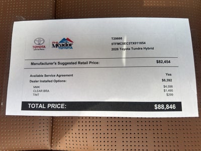 2026 Toyota Tundra i-FORCE MAX Tundra 1794 Edition