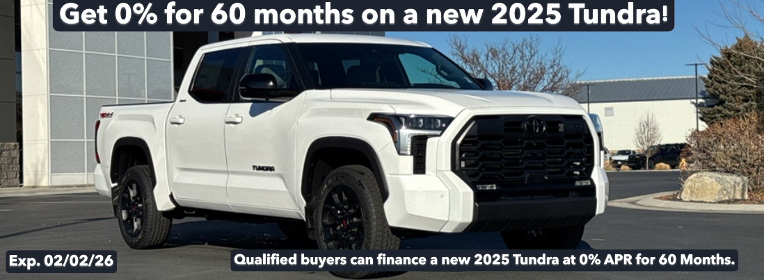 2025 Tundra 0% for 60 mos ends 2/2/26